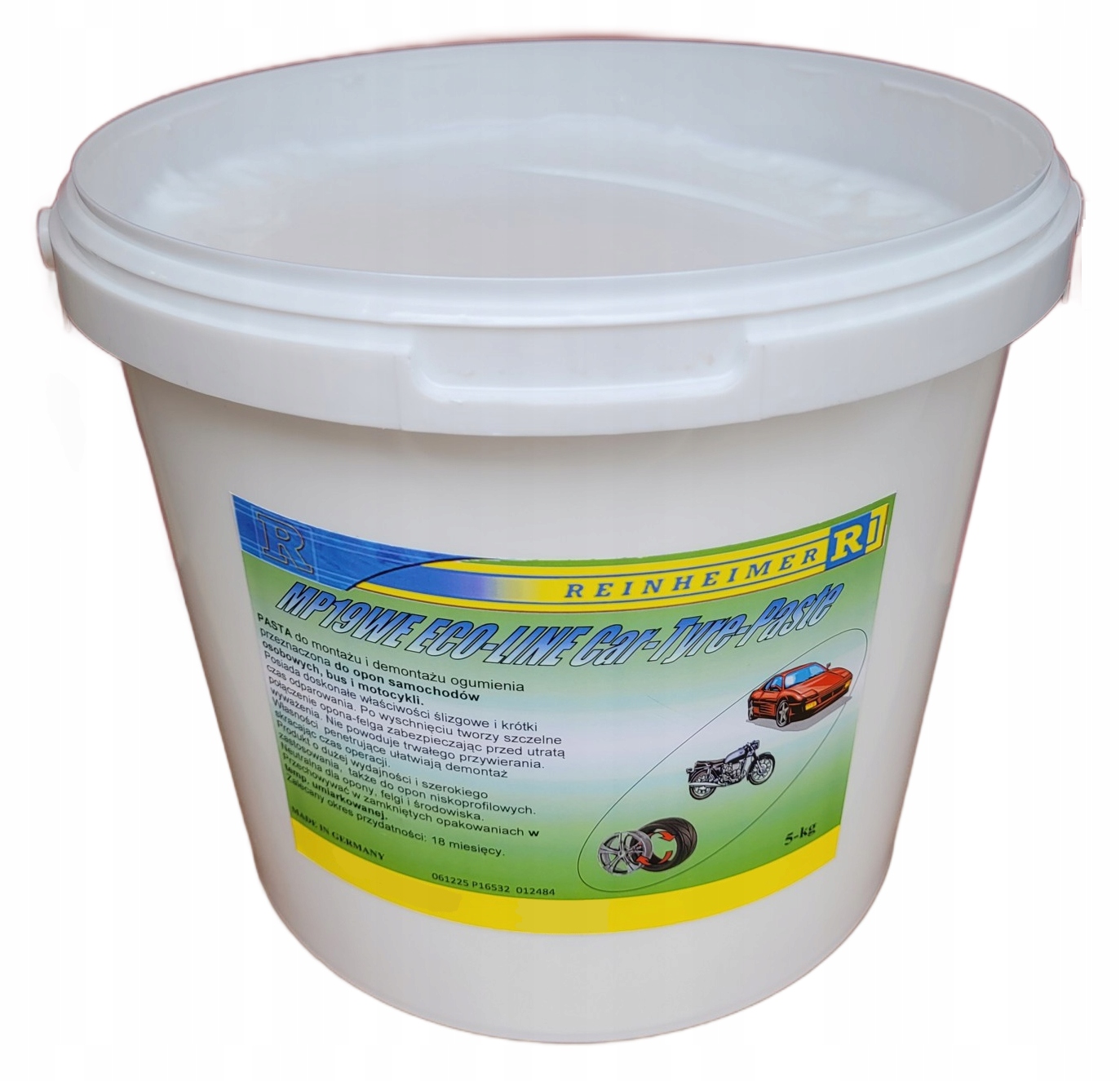 Niemiecka Pasta Do Montażu Opon MP19WE Eco Car 5kg