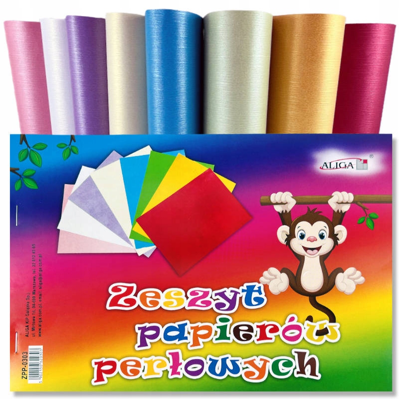 

Blok papierów perłowych wycinanka 8 arkuszy