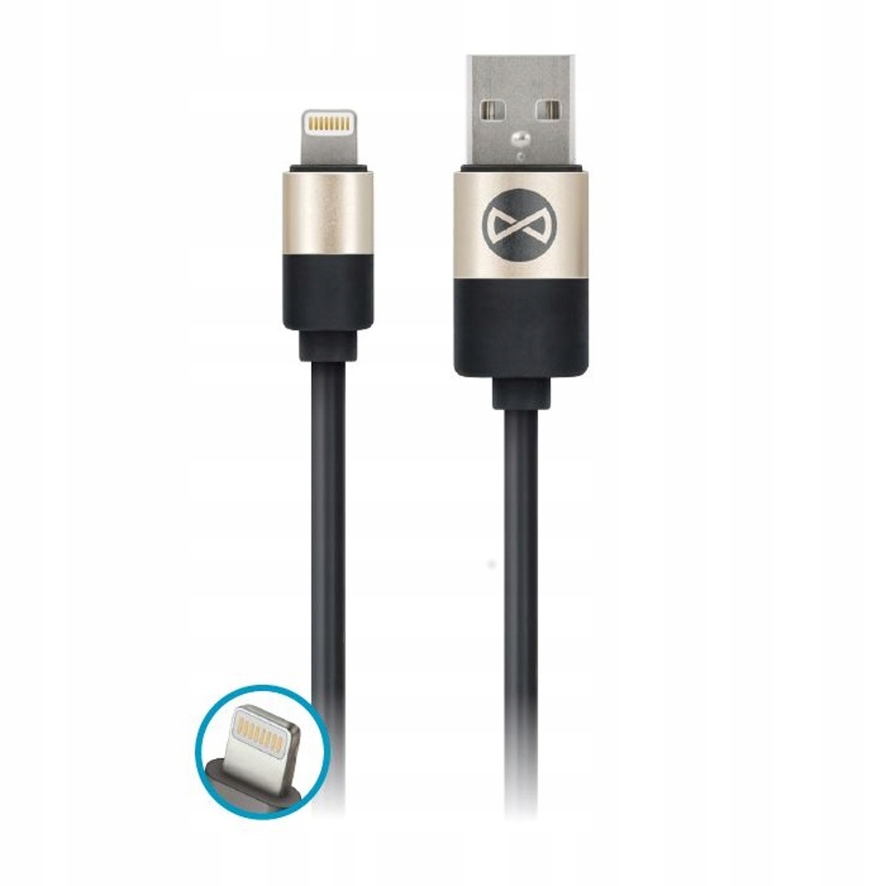 

Kabel Forever Usb do iPhone 8-PIN modern czarny 1m