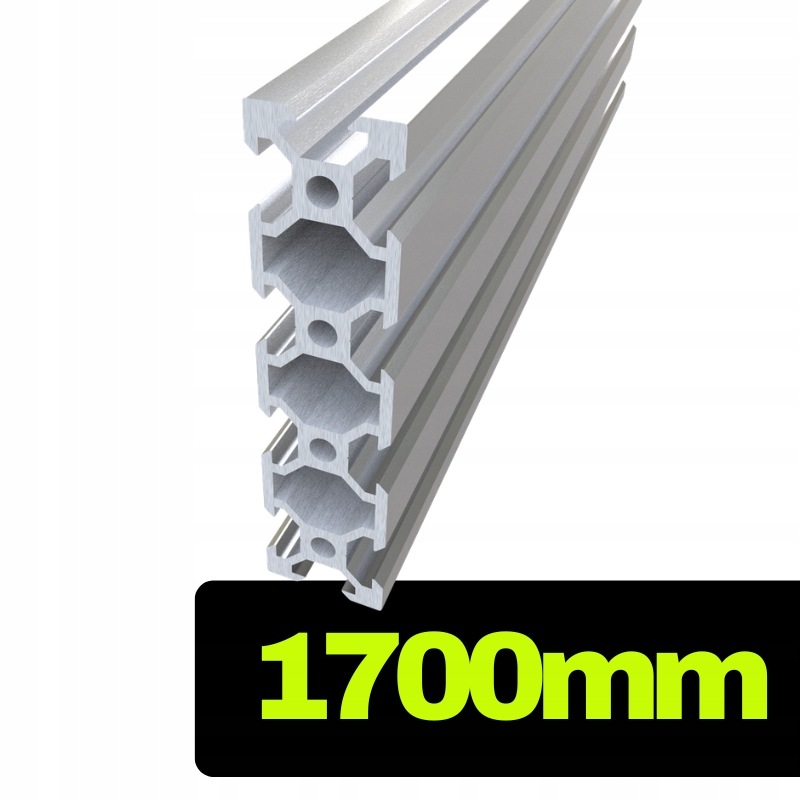 Hliníkový profil V-slot 2080 stříbrný o délce 170 cm