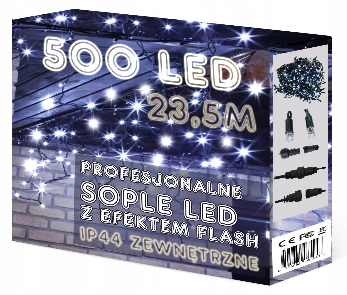 

Sople 500 Led Profesjonalne Grube Ciężkie Flash