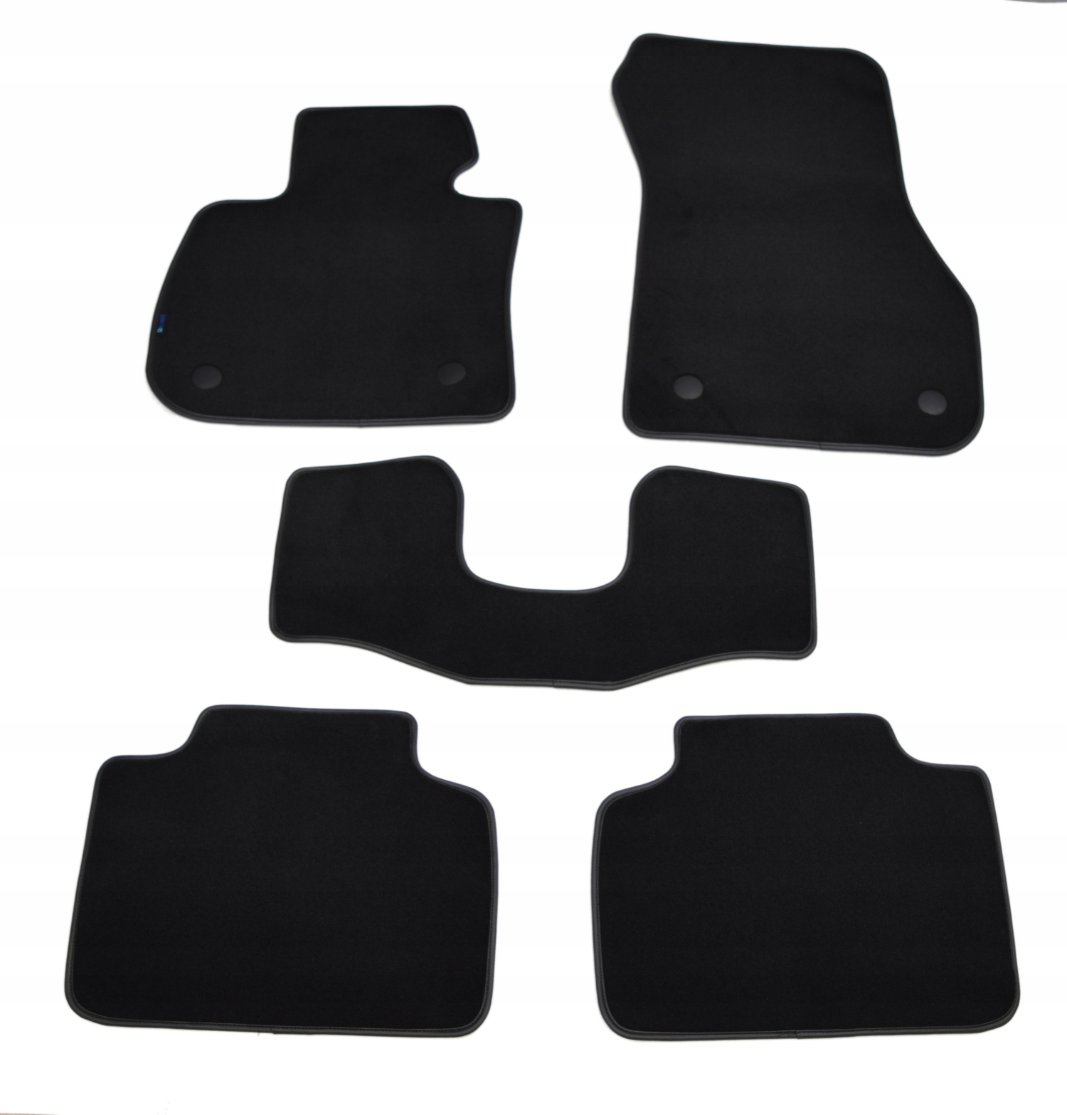 Černé velurové koberce-Platinum pro Bmw F45 2014-2021 Suchý Zip.