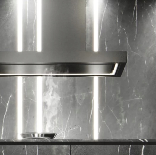 OKAP WYSPOWY CIARKO MINIMAL 2 180 CM Maksymalna wydajność 675 m³/h