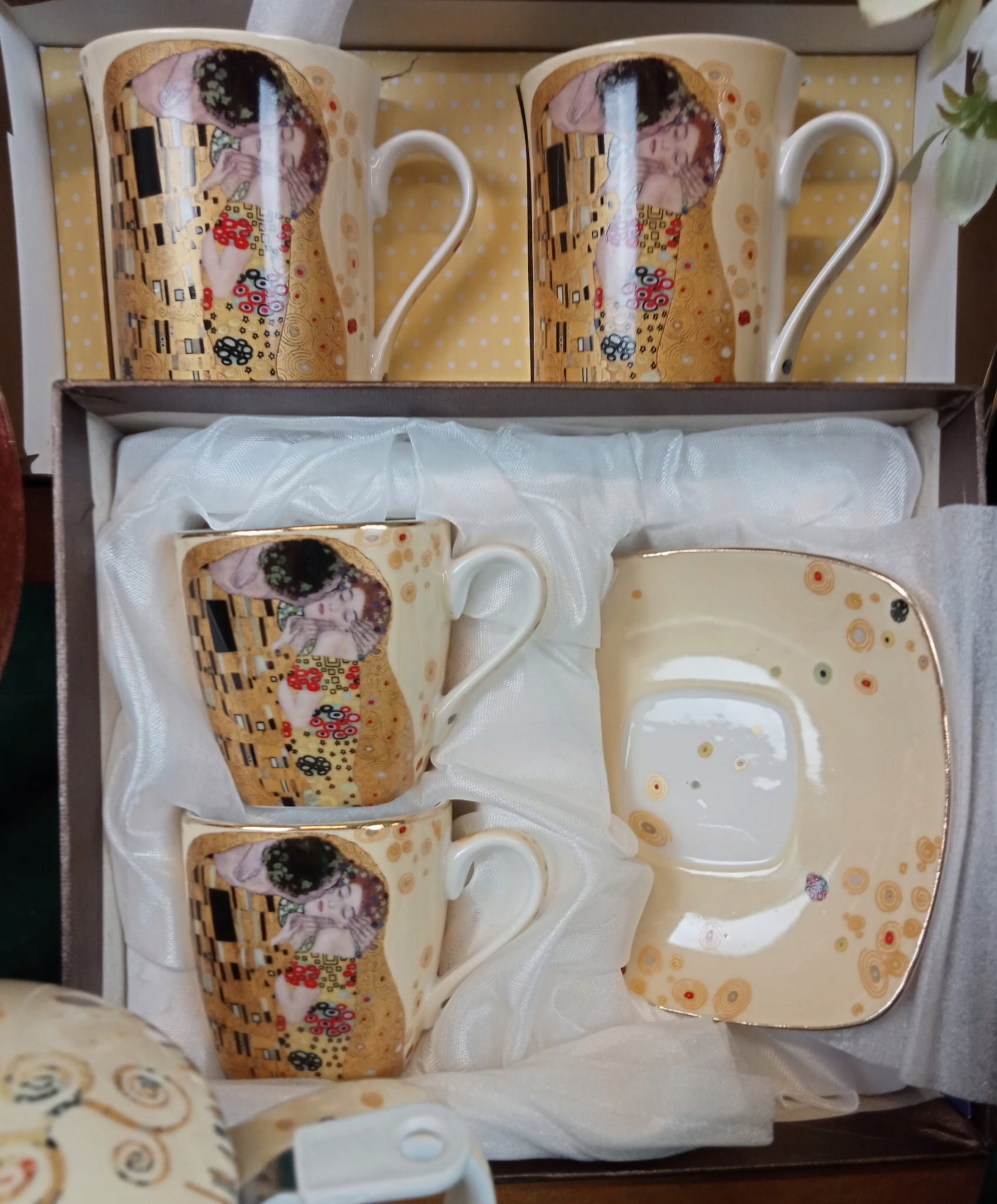 KLIMT KOMPLET 2 FILIŻANEK ESPRESSO 2+2+2+PUDEŁKO Marka inna