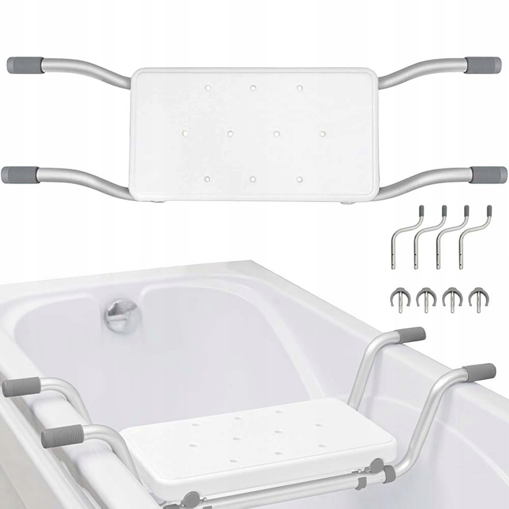 Ławka Wgłębna Do Wanny Ławeczka Wannowa Stop Aluminium Otworem Drenażowym