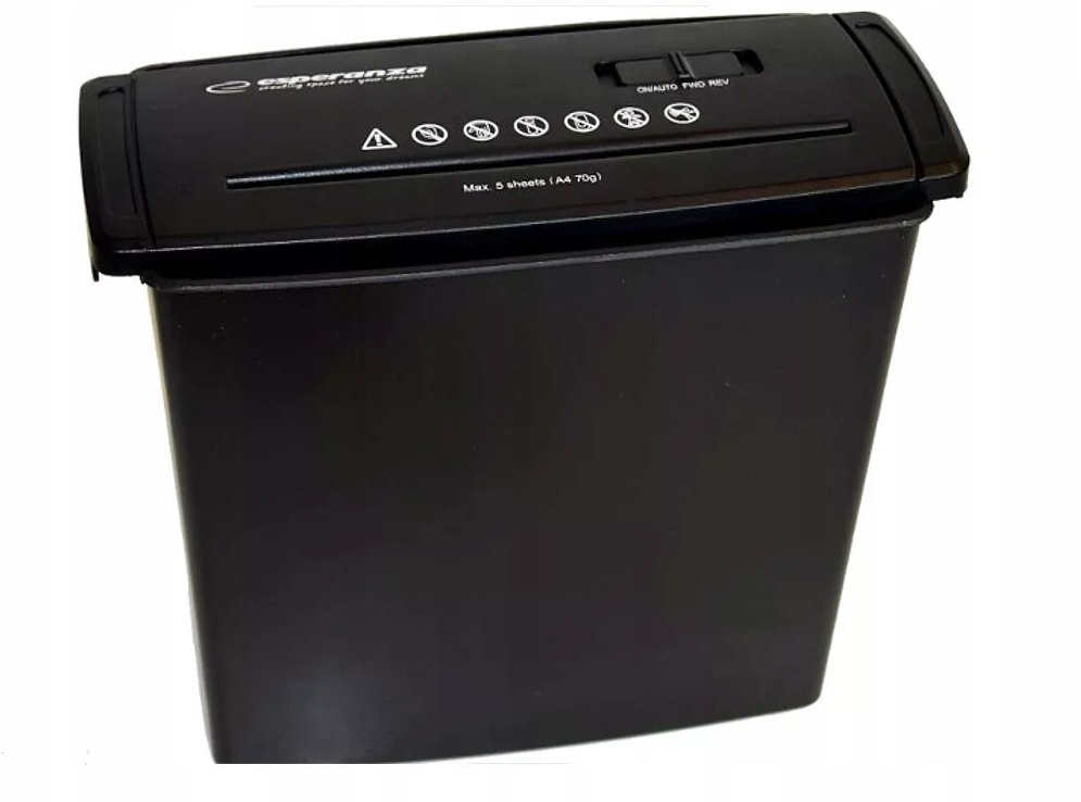 MOCNA NISZCZARKA BIUROWA DOMOWA DO PAPIERÓW DOKUMENTÓW POJEMNA 10L DO BIURA
