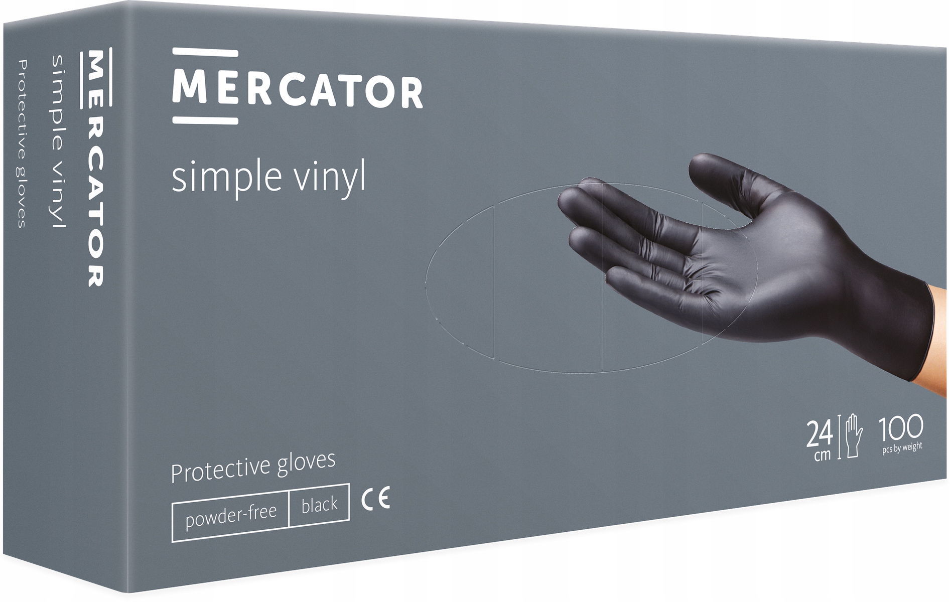 

Rękawiczki Bezpudrowe Winylowe Simple Vinyl 100x S