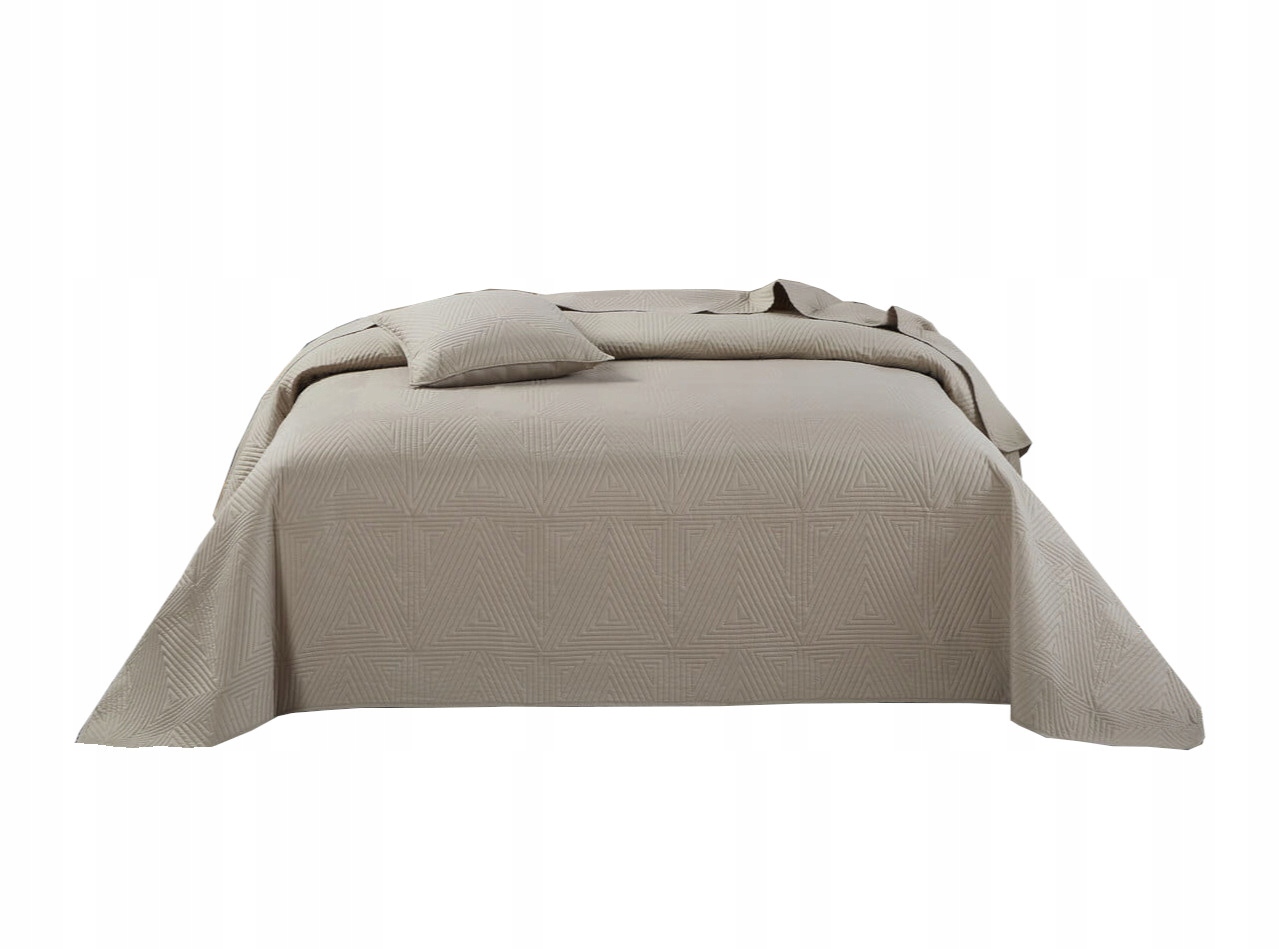 Dekorativní přehoz Trio 240x260 prošívaná béžový