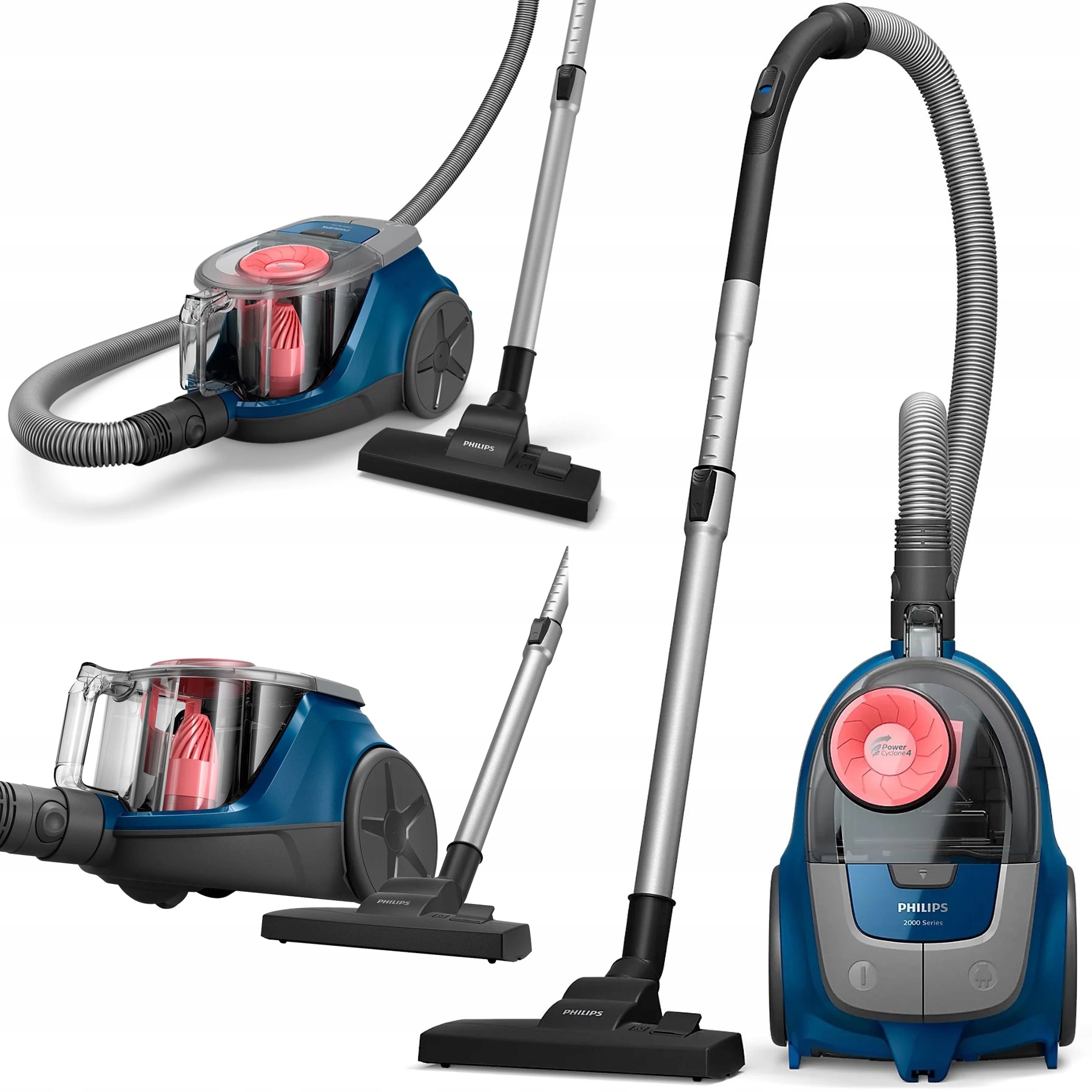 Odkurzacz bezworkowy Philips Series 2000 XB2123/09 Duże koła 750W