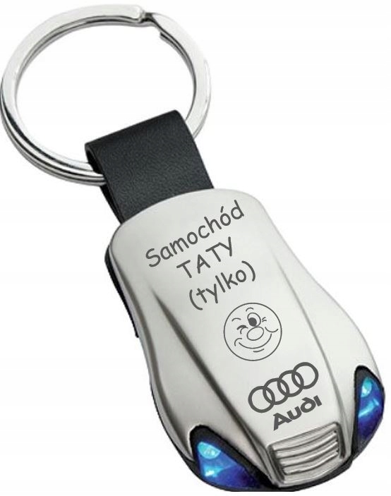 

Brelok auto latarka led Opel Ford Audi Dzień Ojca