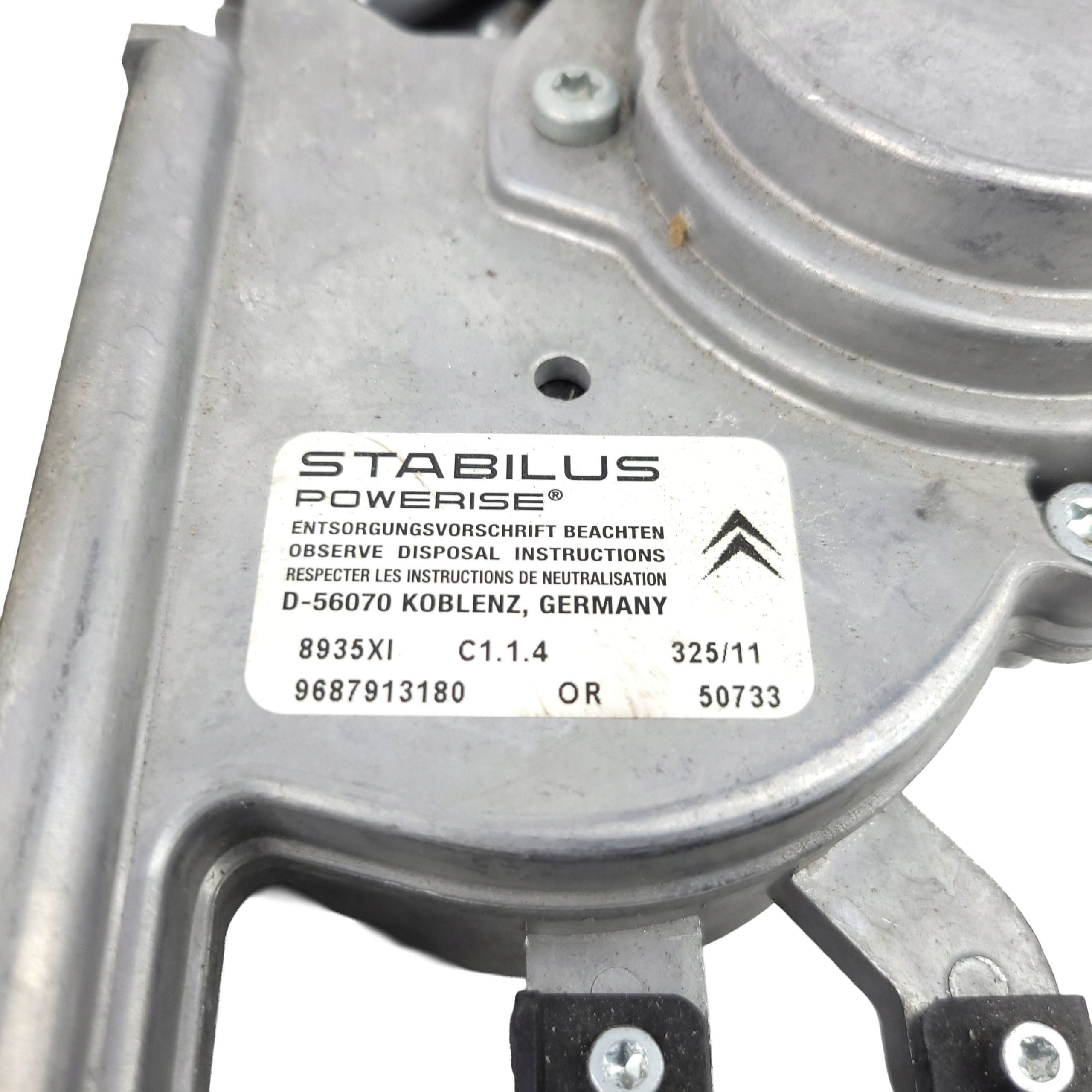CITROEN C5 III 3 X7 LIFT Mécanisme du capot Électrique + Module 9687913180