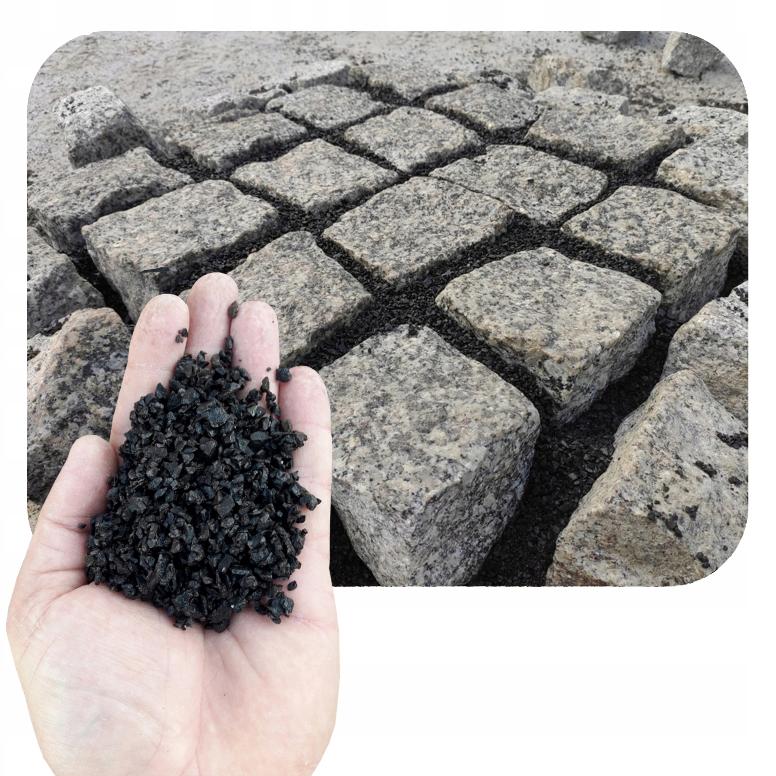 

Zasypka do Kostki Bazaltowa Czarna Fuga 2-5 25 kg