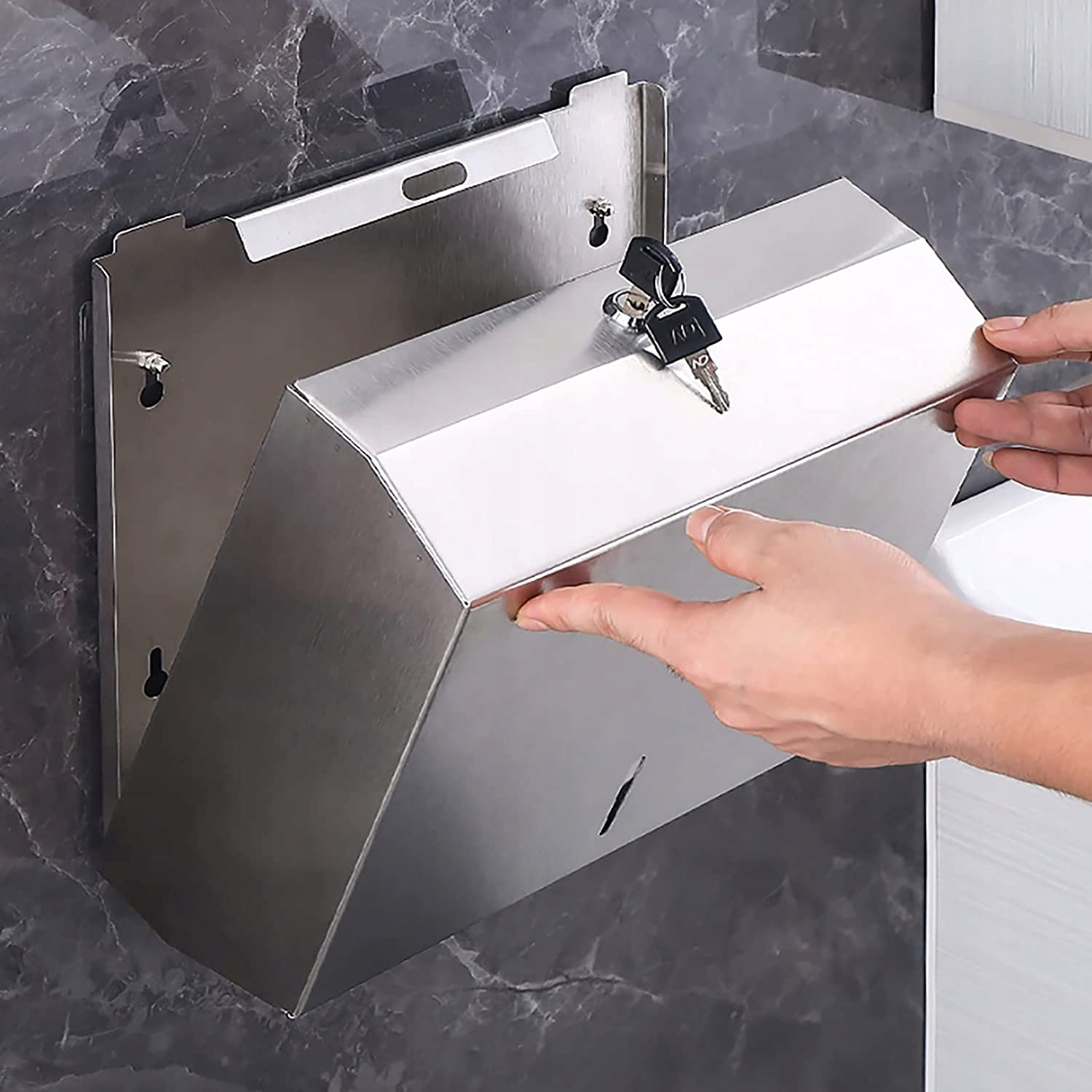 Podajnik Dozownik Do Ręczników Papierowych 28X10cm Przeznaczenie na ręczniki papierowe