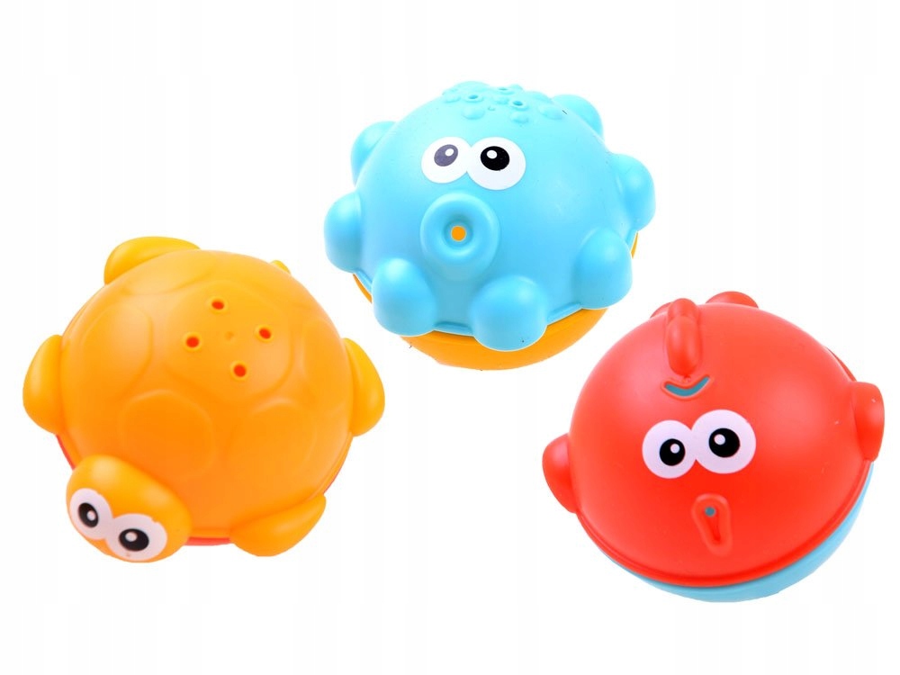 ZESTAW ZABAWKI DO KĄPIELI STATKI Kolor dominujący odcienie czerwieni