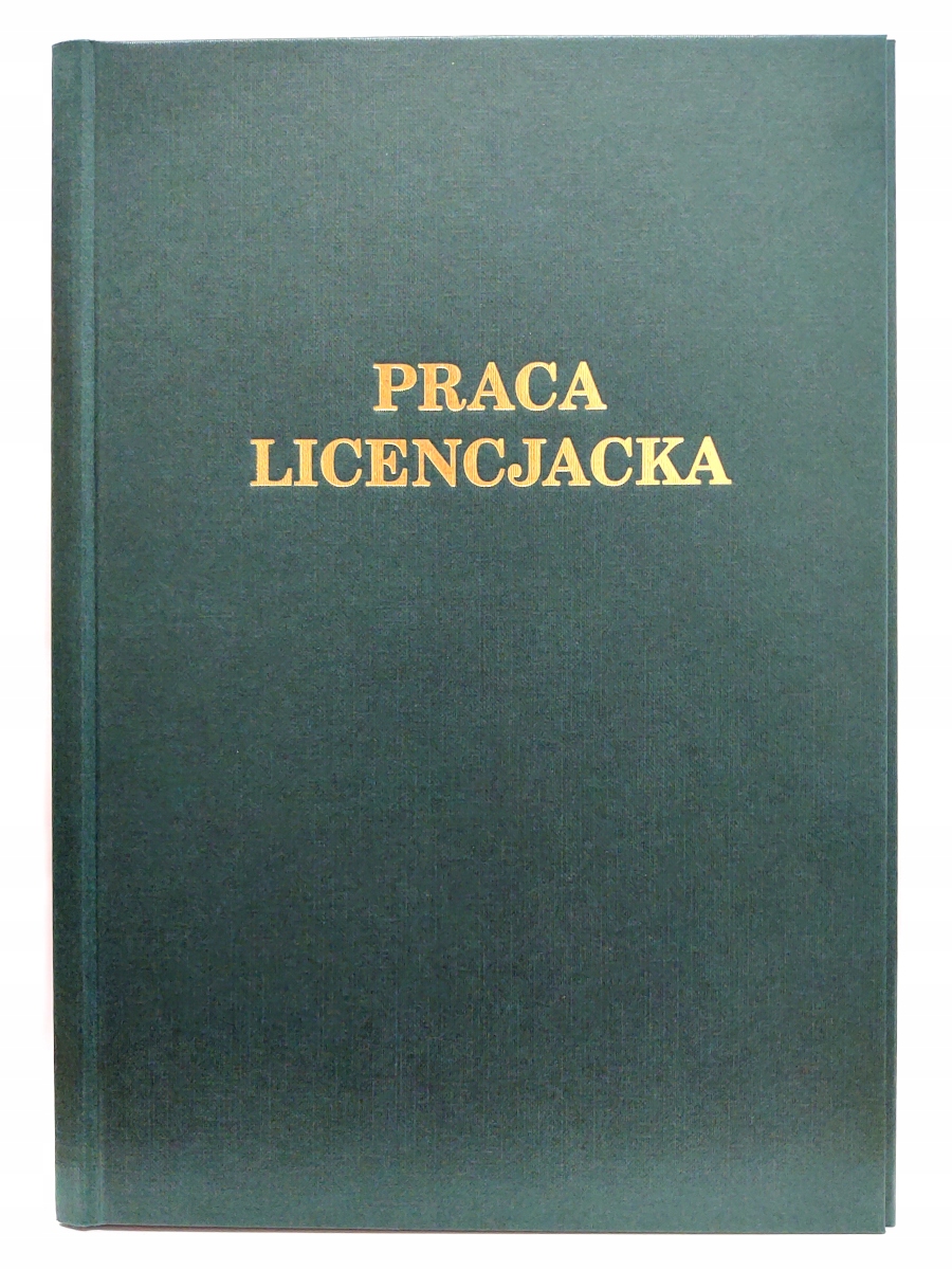 

Okładka kanałowa Aa 5 mm praca licencjacka zielona