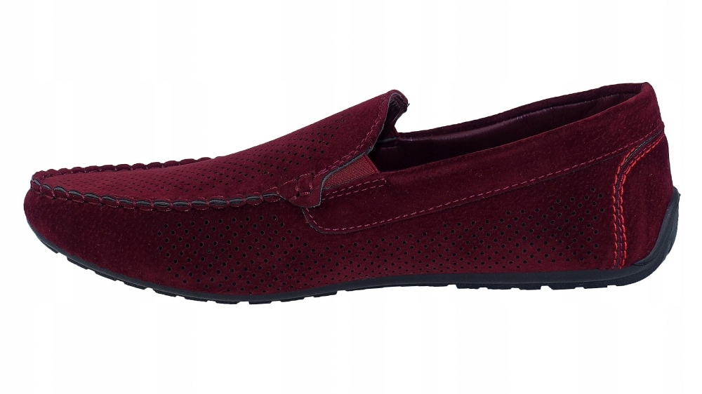 MOKASYNY AŻUROWE MĘSKIE WSUWANE AB96L-10 Rozmiar 40