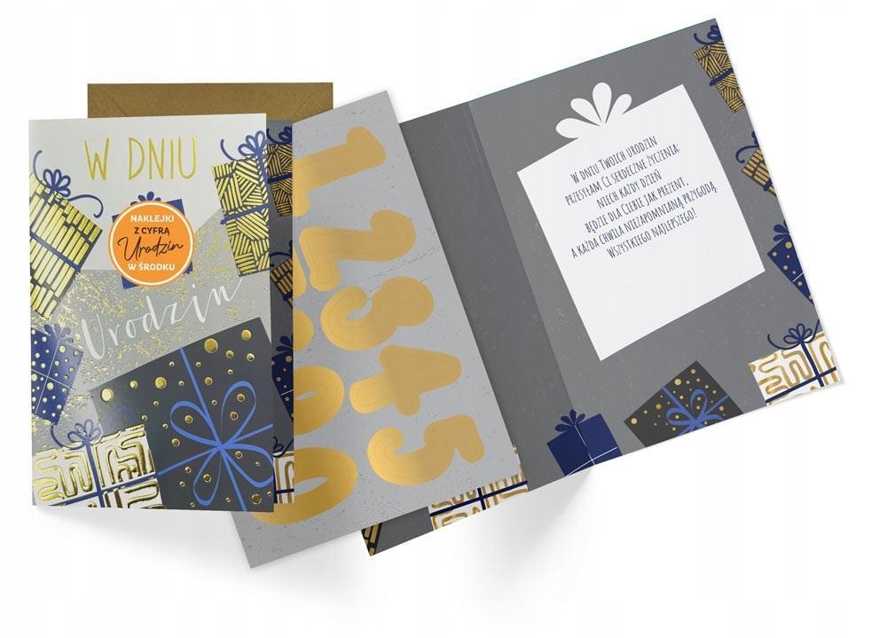 KARNET B6 URODZINY (WYMIENNE CYFRY)