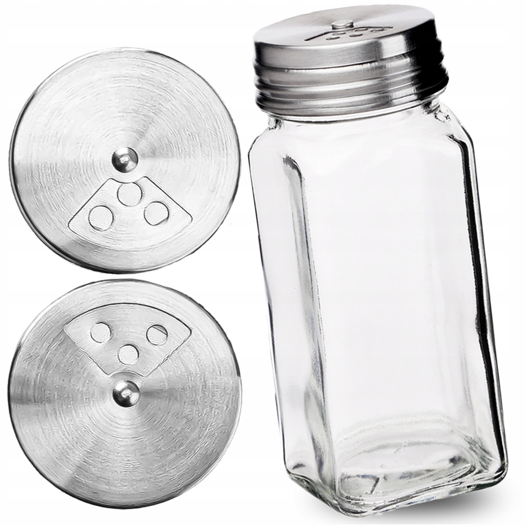 

Pojemnik na Przyprawy Sól Pieprz Szklany 120ml