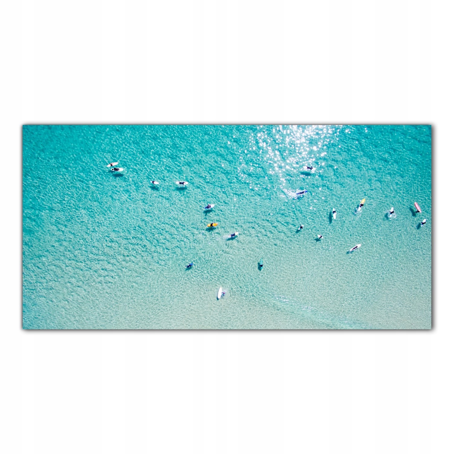 

Obraz na szkle Foto Serfer Ocean Krajobraz 140x70