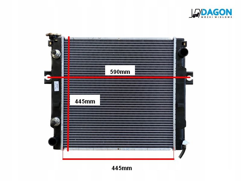 21460FJ10A, 93E0100010 - Радіатор Nissan \ Caterpillar \ Mitsubishi