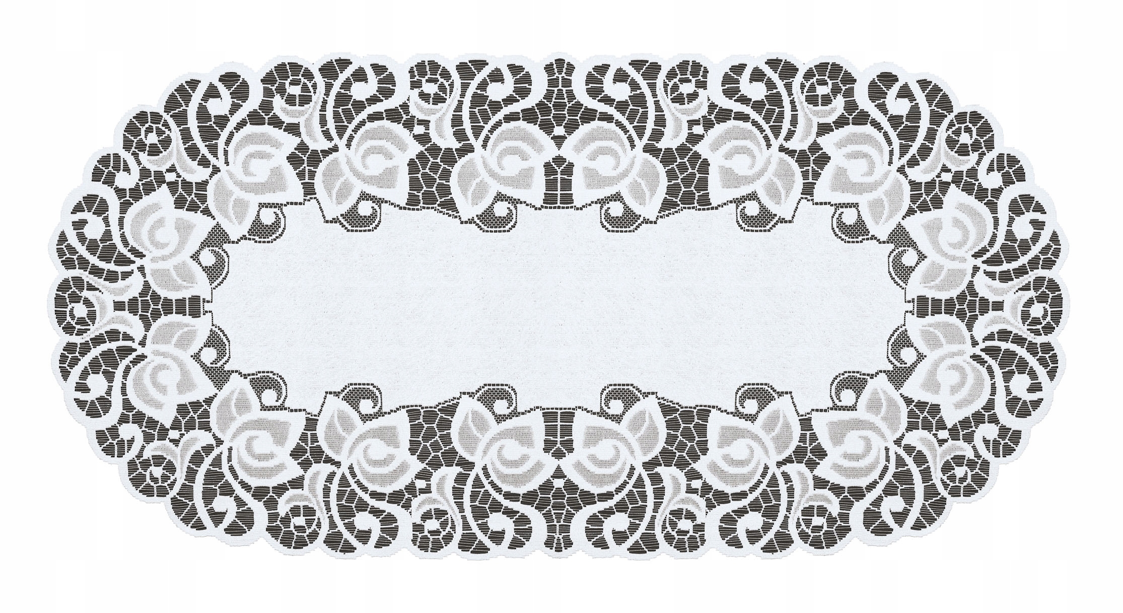 

Bieżnik na stół serweta żakardowa 140x70 cm biały