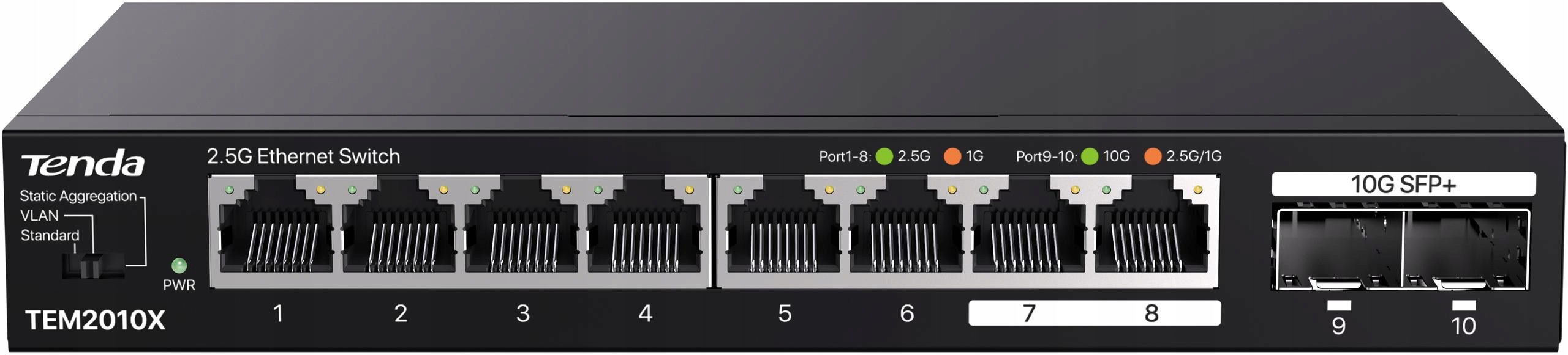 Switch Tenda TEM2010X 2,5GE 10GSFP+