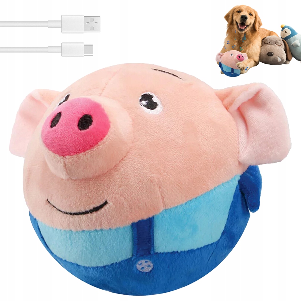 Levně Pet Odrážející Se Míček Usb Akumulátorový Interaktivní, Omyvatelný Animovaná Pohádka