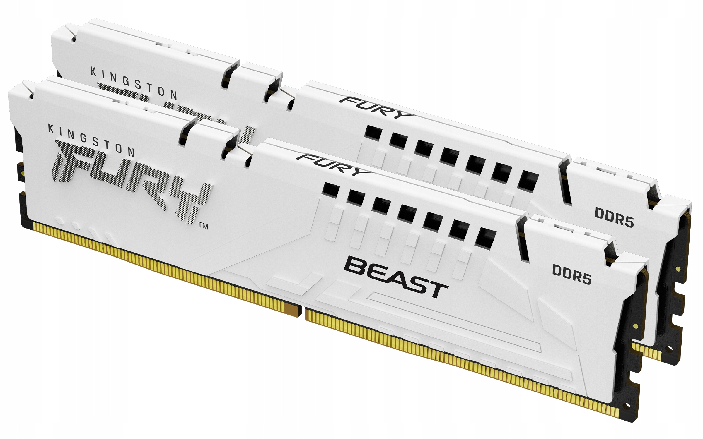 Kingston 64GB 6400MT/s DDR5 CL32 DIMM Kit of 2 Fury Beast White Expo
