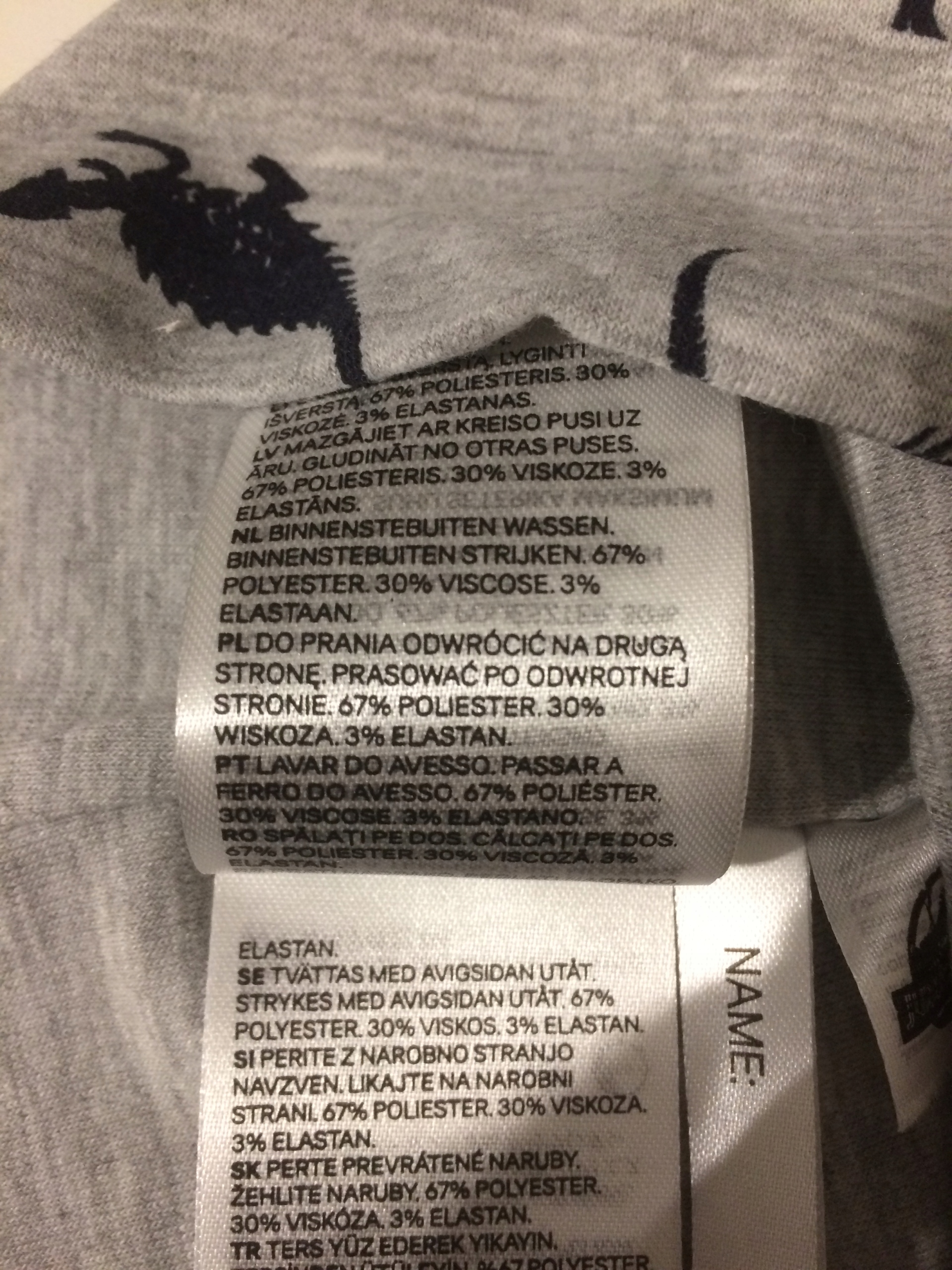 H&M CZAPKA SZARA JURASSIC WORLD 92/104 Rozmiar 92-104 cm