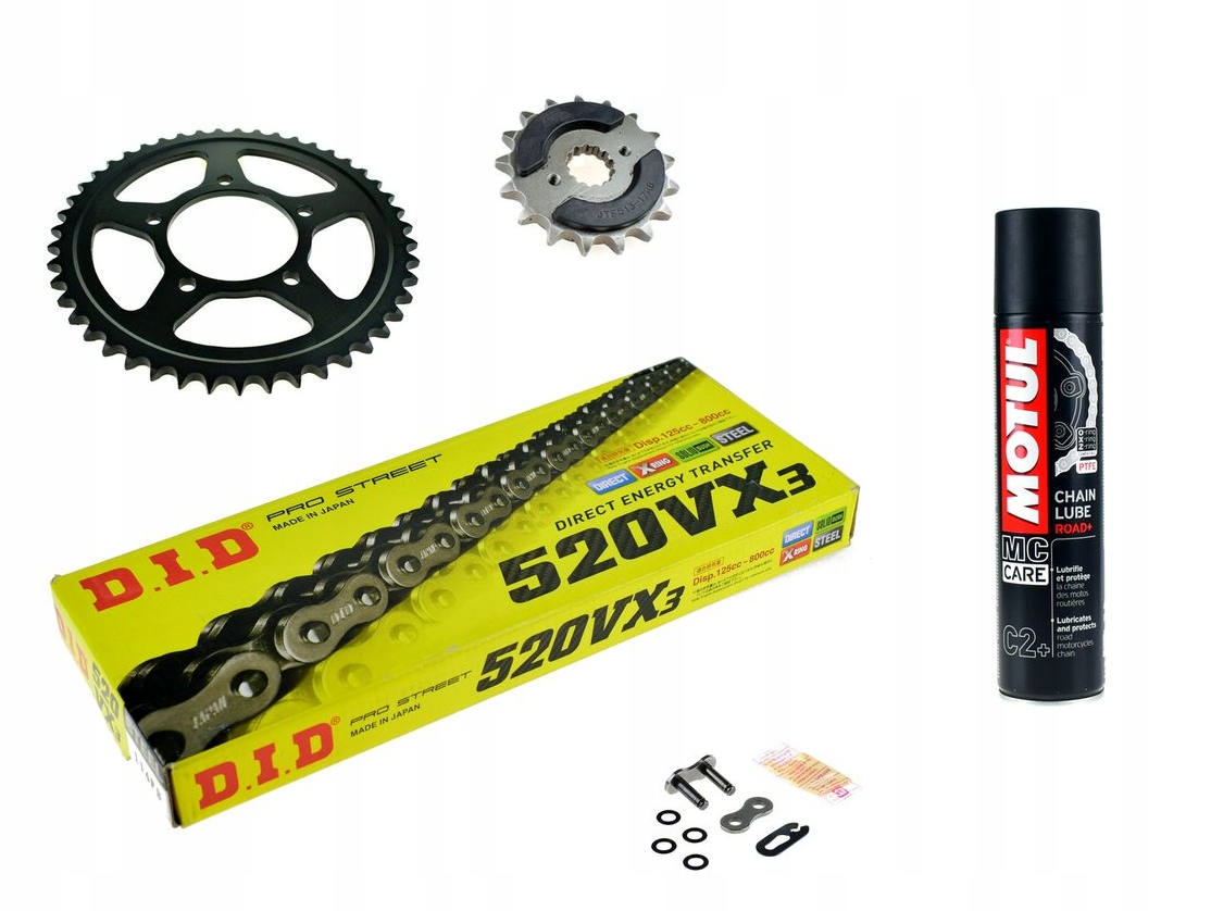 DID pohon pro Suzuki Gs 500 GS500 94-98r. stříbrný