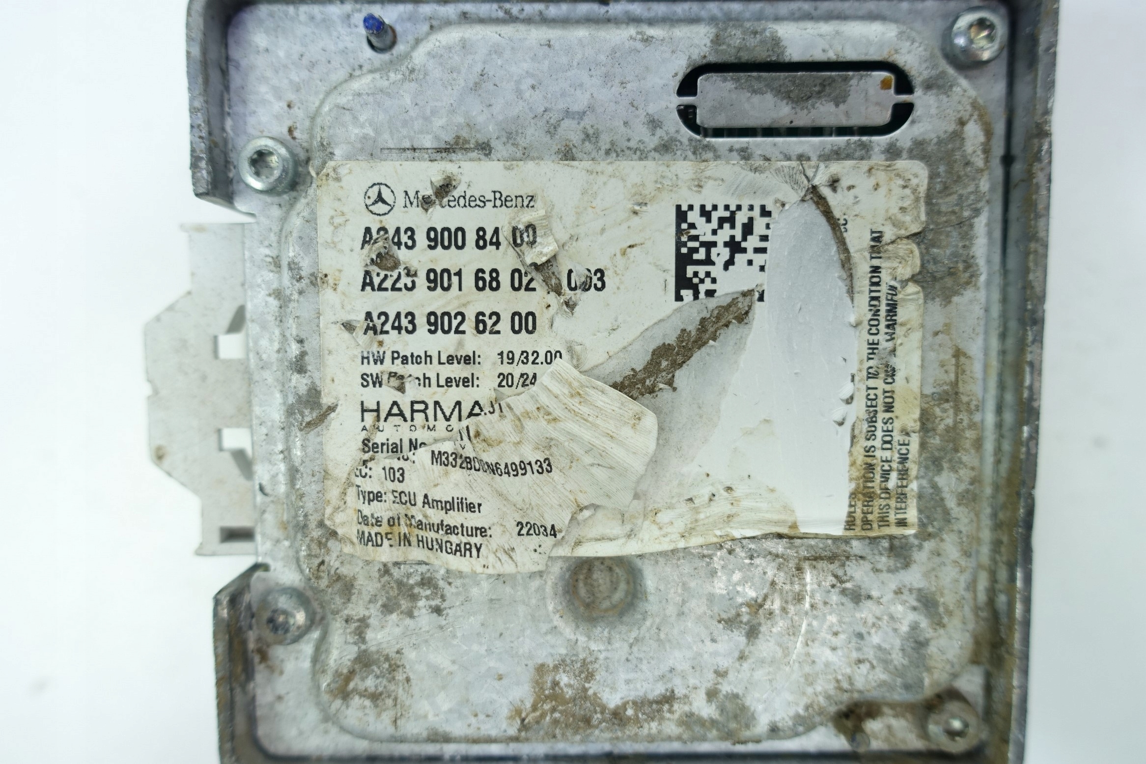 amplifier HARMAN MERCEDES W223 W447 A2439008400