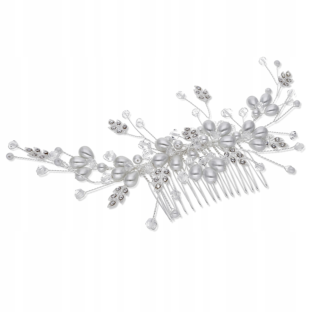 Ozdoba do vlasů, svatební hřeben, větvička, perly