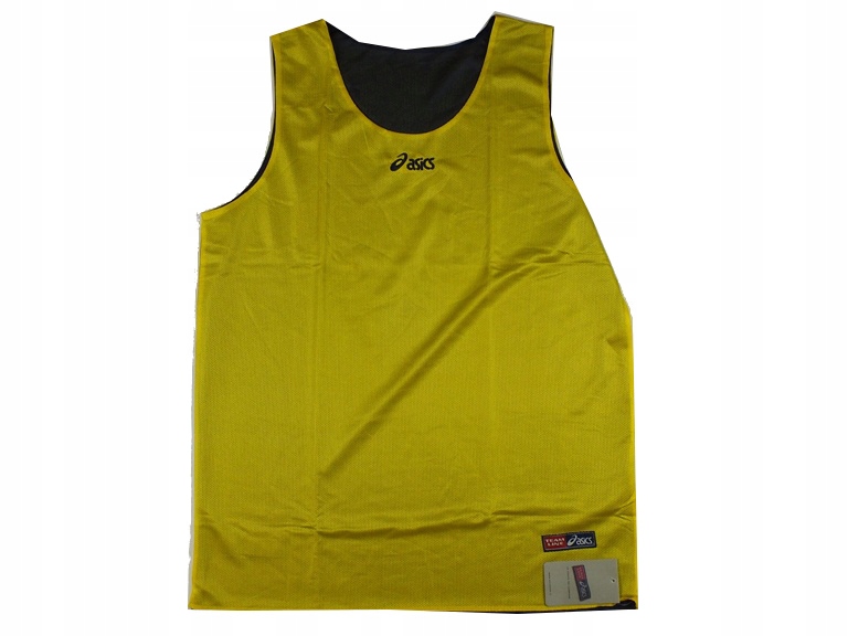 . ASICS * XL * DWUSTRONNA KOSZULKA YELLOW/NAVY *#5