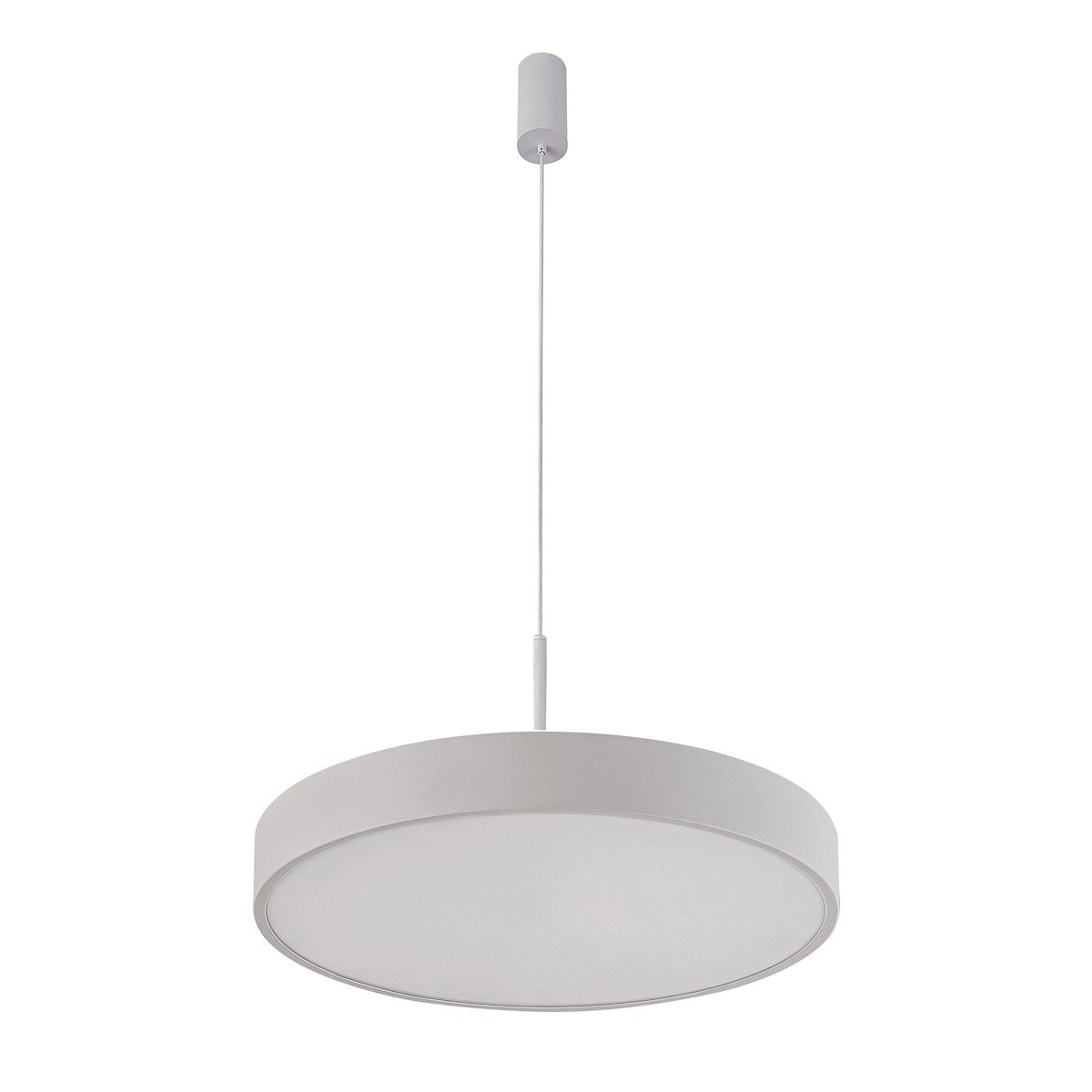 Závesná stropná lampa Orbital biela nastaviteľná, výška 40 cm Italux