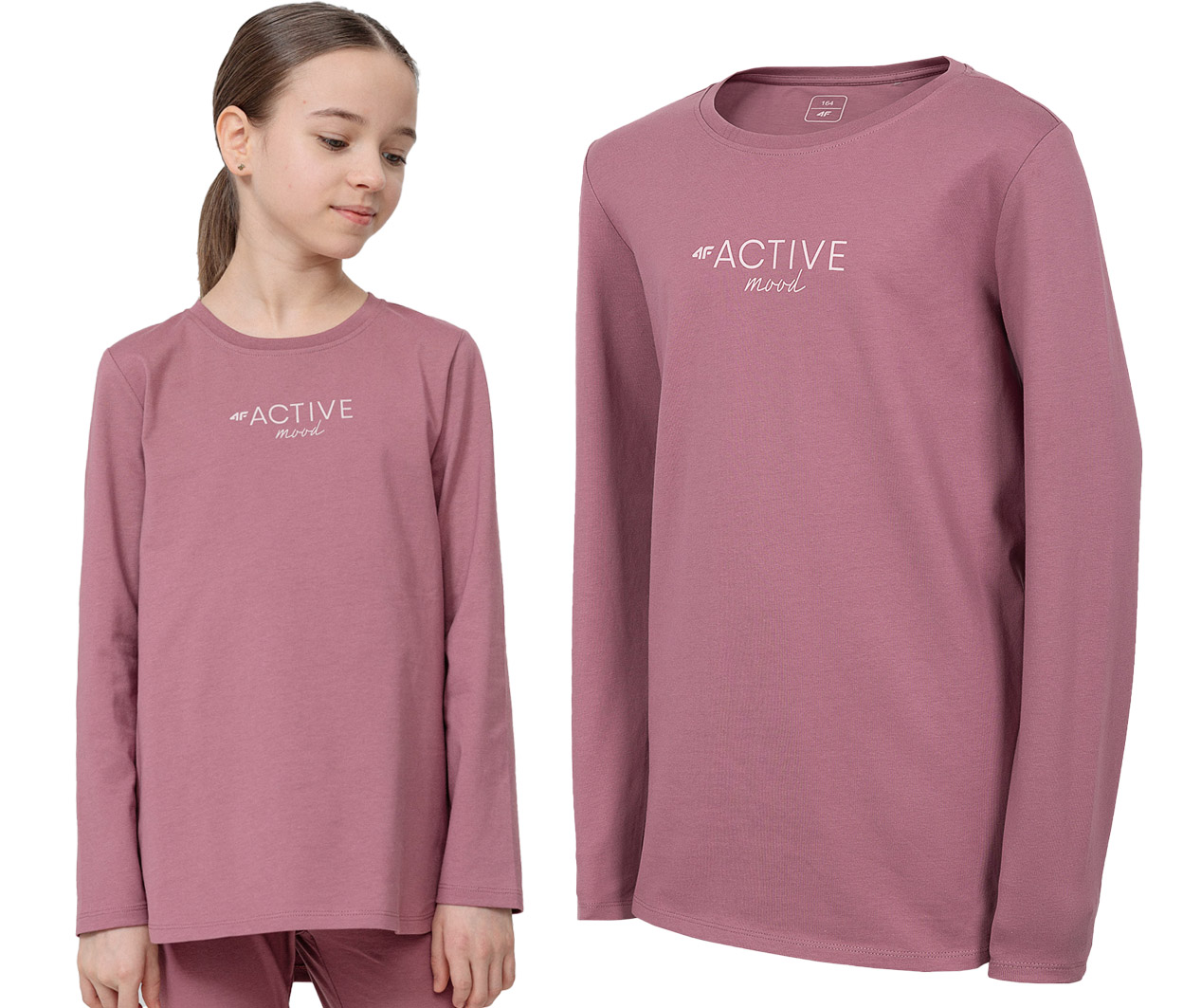 

Longsleeve dziewczęcy 4F JTSDL002 bluzka 134