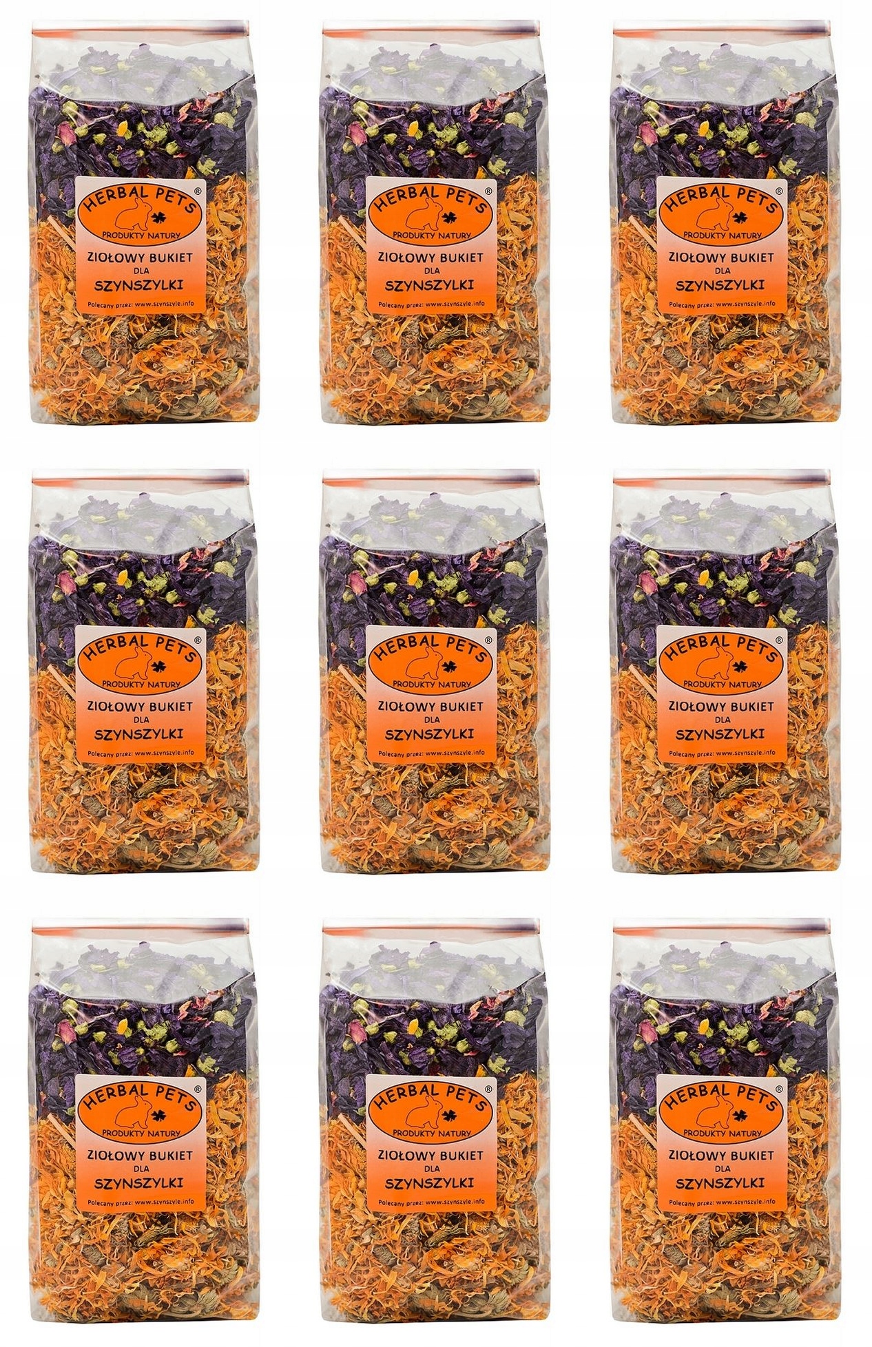 Levně Bylinná kytice pro činčily Herbal Pets 9x100 g