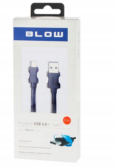Kabel Blow Usb Usb typ C 0,5 m czarny