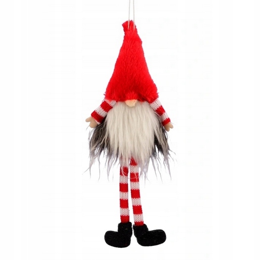 

Krasnal skrzat zawieszka 23cm na Mikołajki