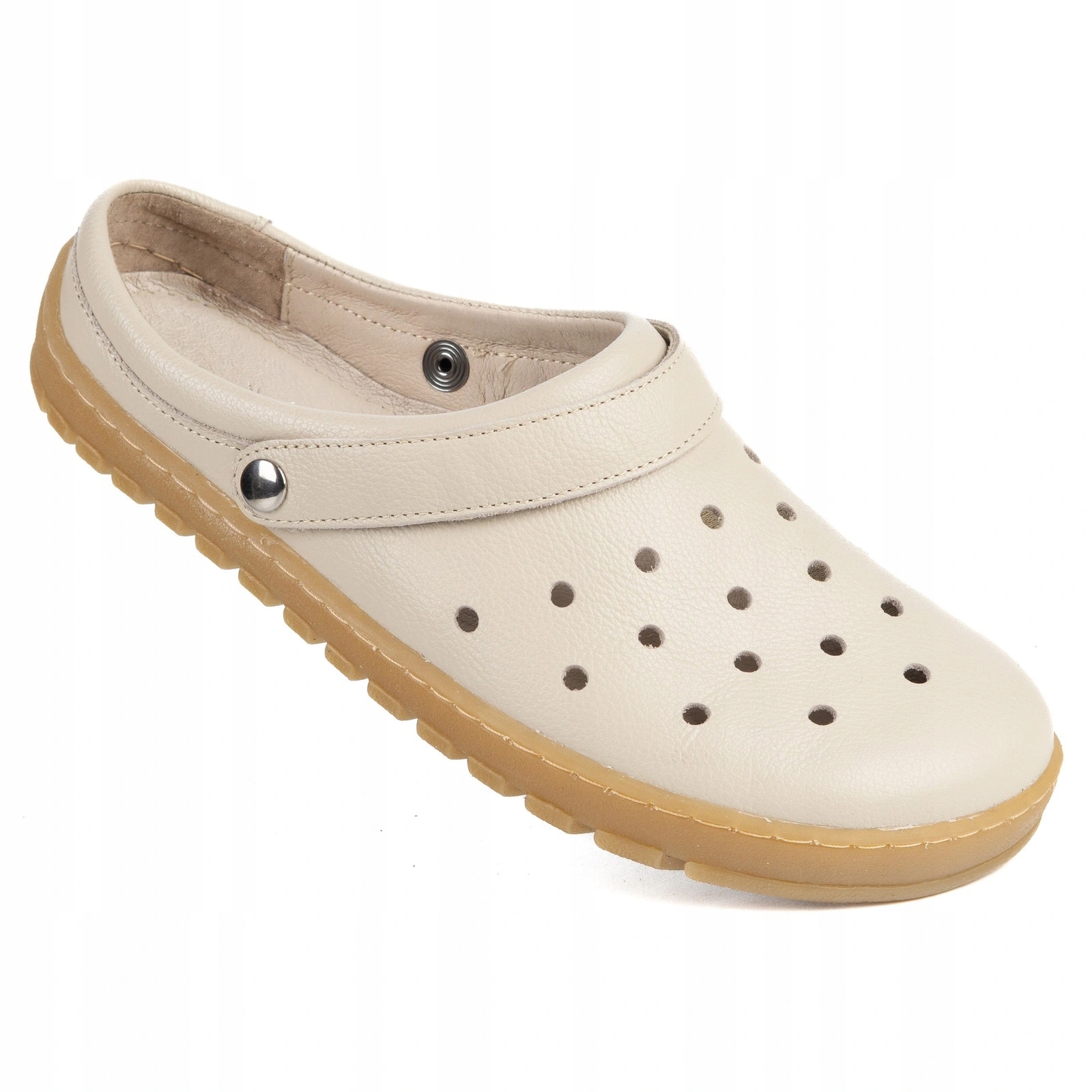 Dámské barefootové boty Olivier Noma kožené chodítka perforované béžové 41