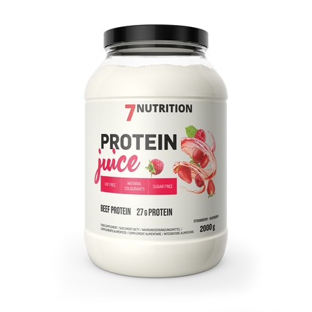 7NUTRITION Protein Juice 2000 g Hovězí Protein Regenerace Síla Masa Svaly