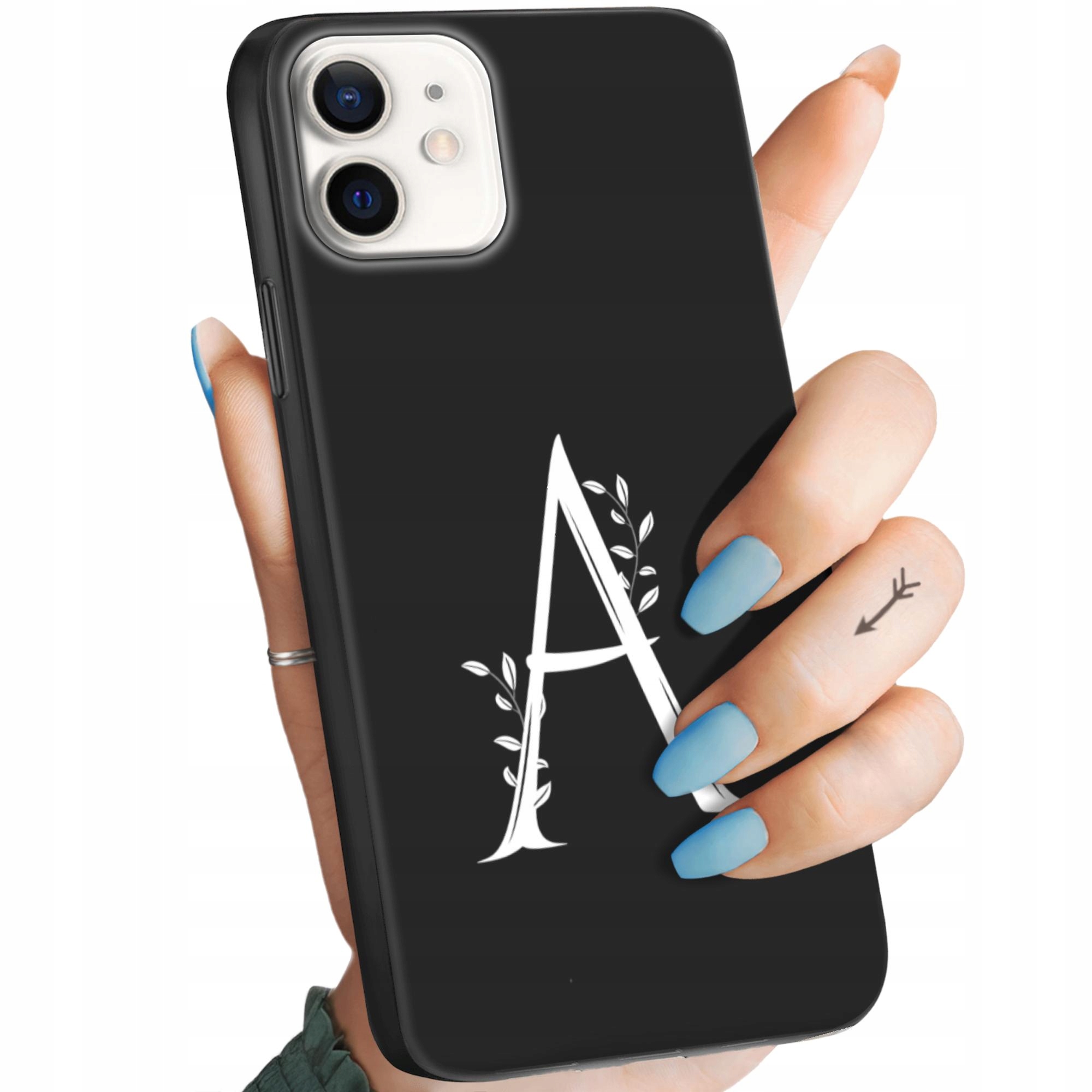 Etui Matowe Do Iphone 12 Inicjały Litery Litera Obudowa Case