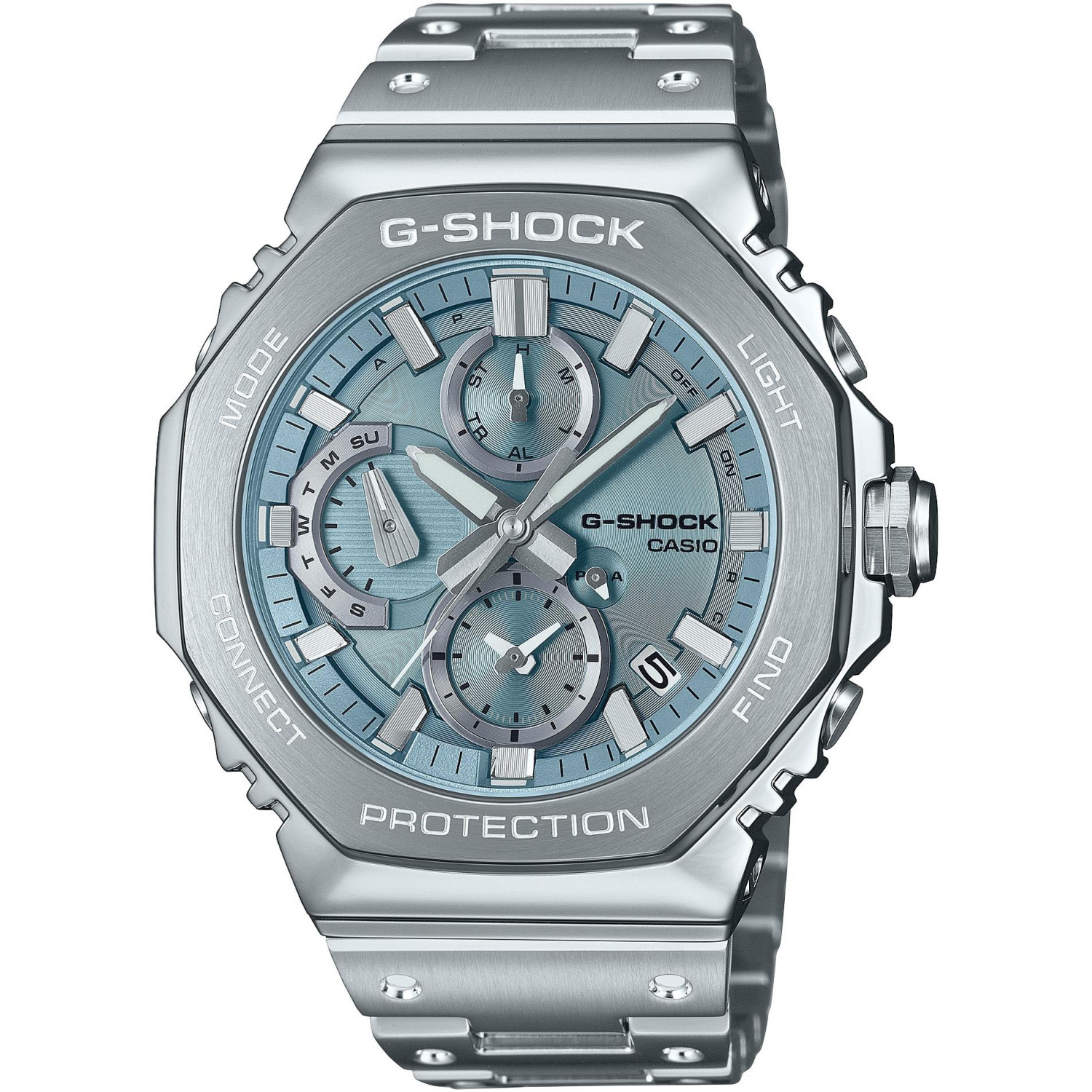 Casio G-Shock GMC-B2100AD-2AER Bluetooth 200 m Stříbrný