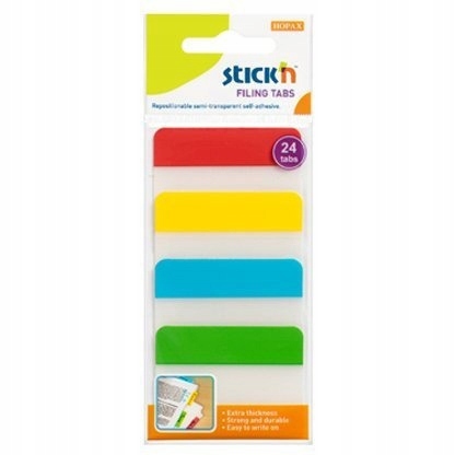 

Przekładki indeksujące przeźroczyste 38x51mm 4 kol