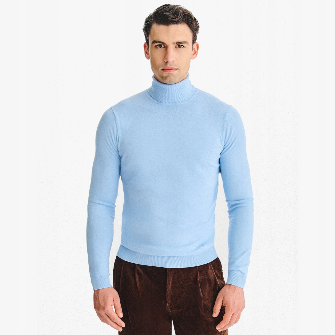 Pánský pletený rolák Pako Lorente v modré barvě, vel 3XL