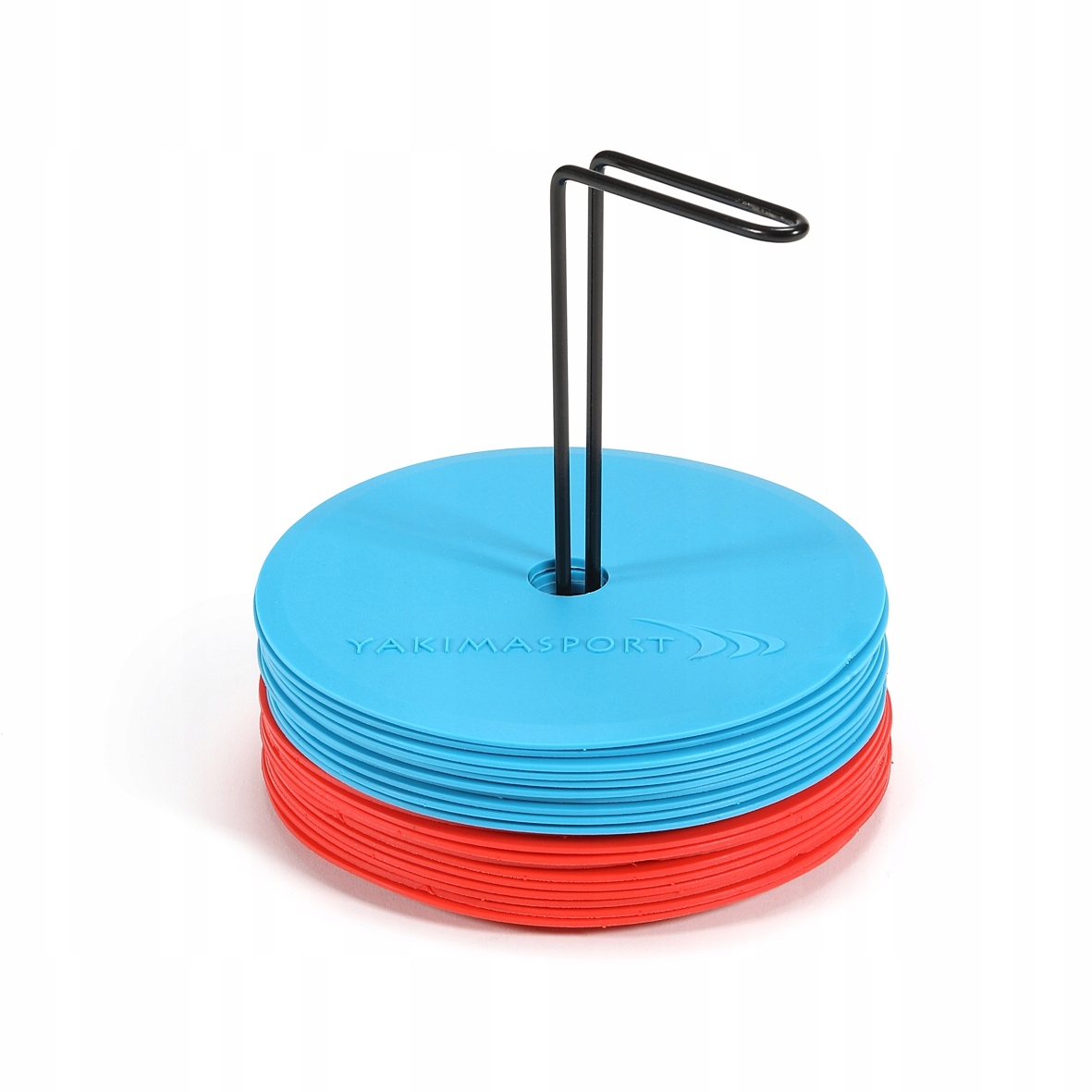 Značky plochého pole (značkovací rohože) sada 20 ks modro-červených