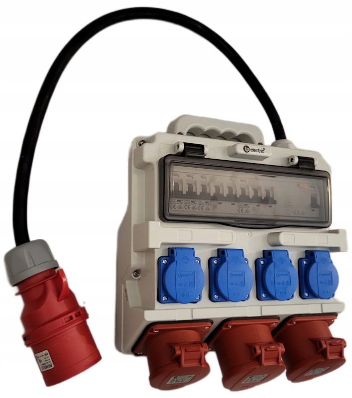 Stavebný rozvádzač s káblom 32A prenosný Rbs N1632WRP 230V 16 2x32A