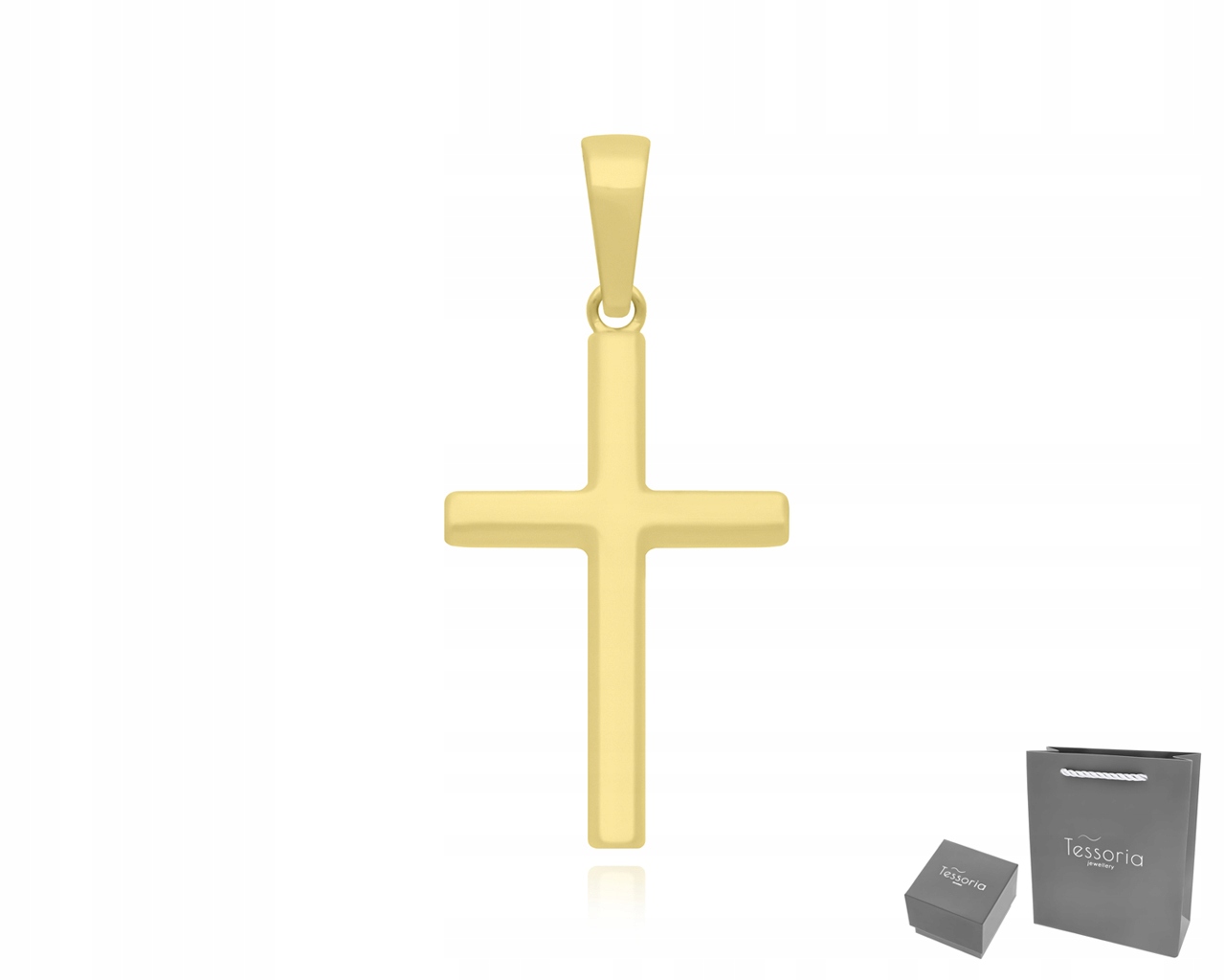 Zlatý křížek 585 pro dítě na přijímání Na Křtiny Kříž na Řetízek