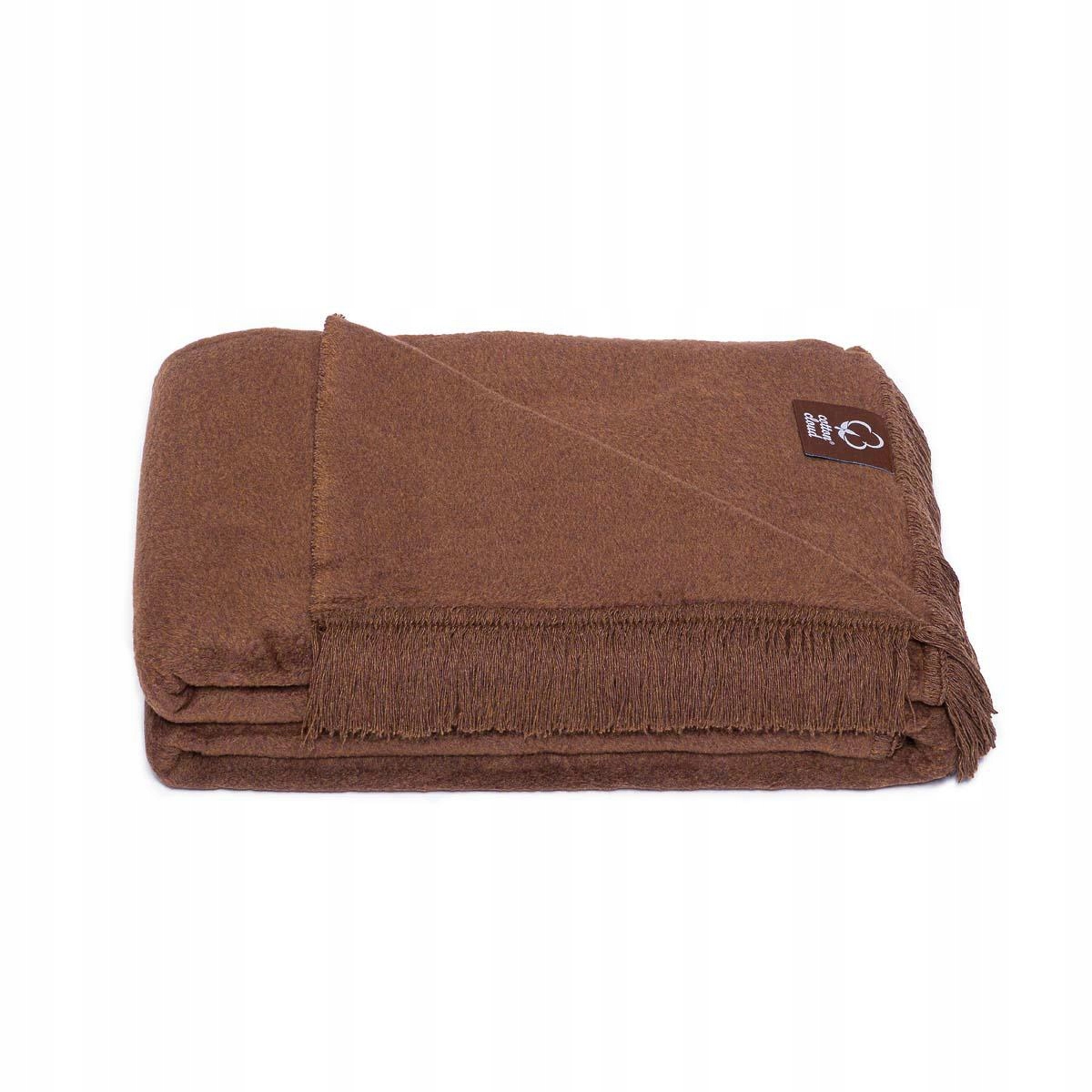 Akrylová bavlněná deka 150x200 čokoládový přehoz