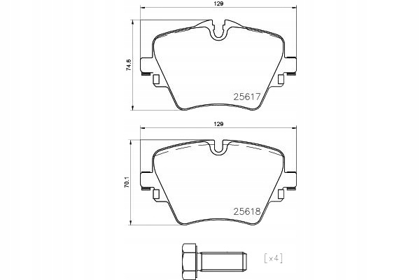 Brembo Brzdové Destičky Bmw X1 F48 15- Přední Asistent řidiče #28