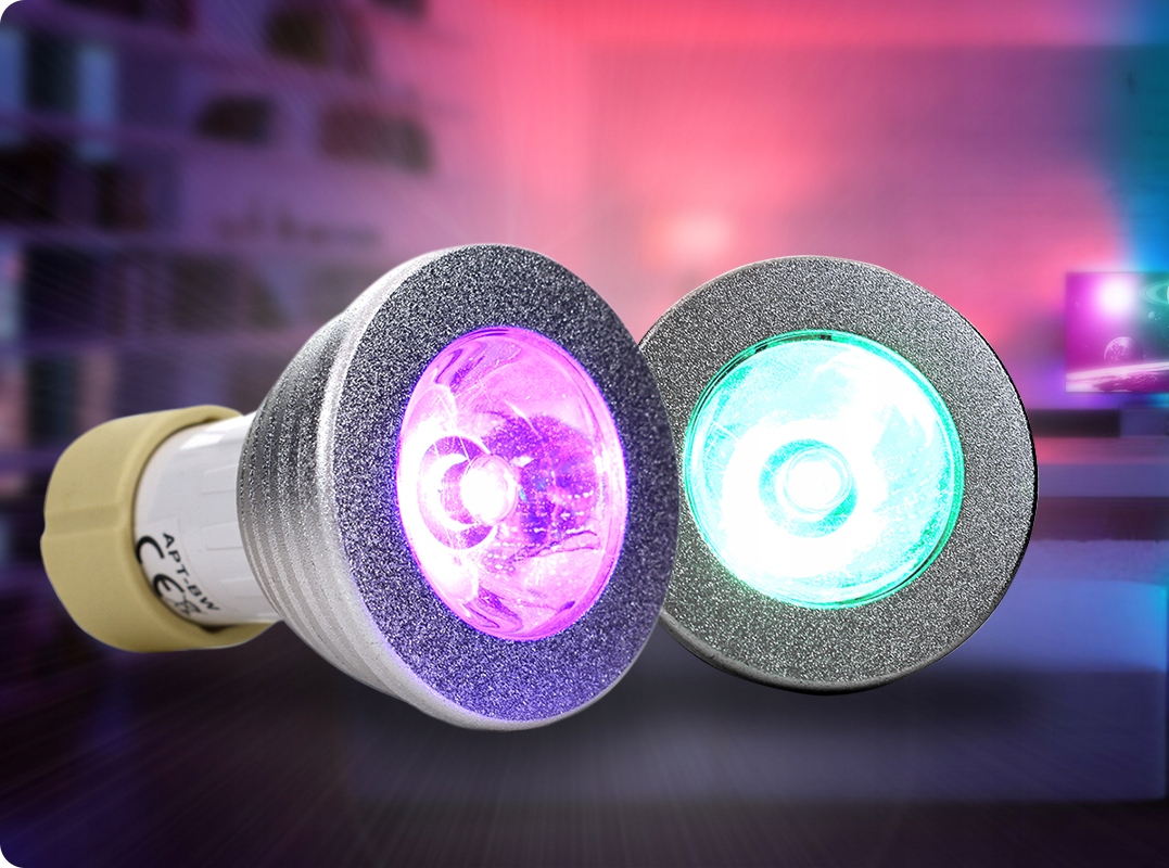 2X ŻARÓWKI LED RGB KOLOROWE 16 KOLORÓW GU10+PILOT Marka A-L
